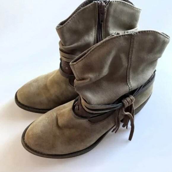 WESTERN POP JACKSON COWGIRL ANKLE BOOTS YOUTH 5M - Picture 5 of 11